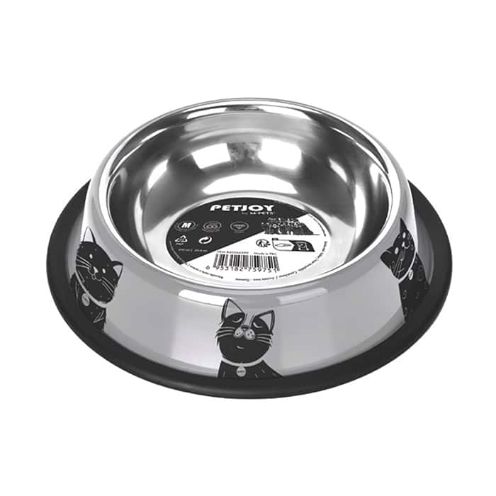 ظرف مواد غذایی فولادی M-PETJOY Catfamily متوسط 610 میلی لیتر