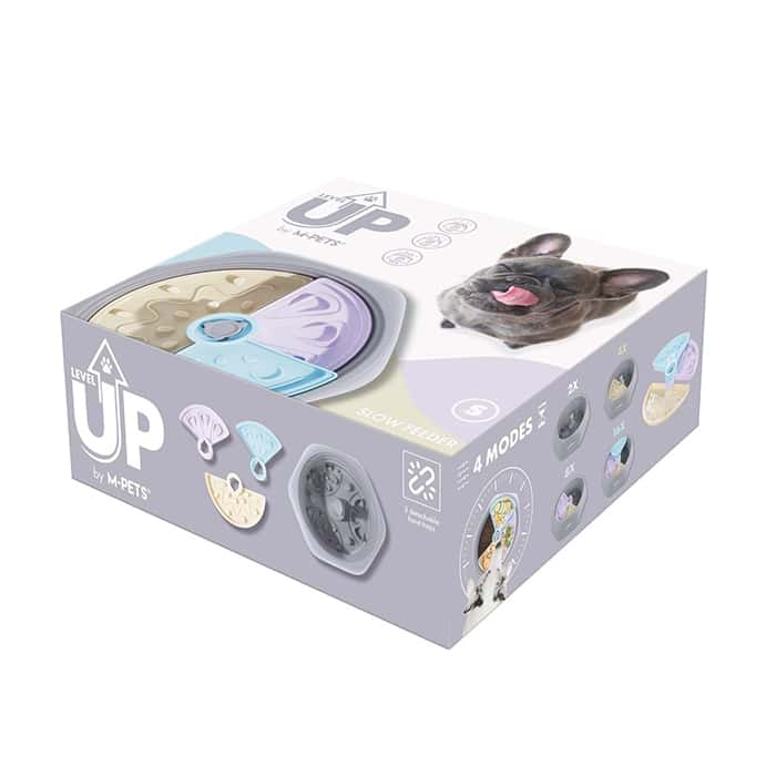 ظرف تغذیه غذای آهسته قابل تنظیم M-Pets Level Up کوچک