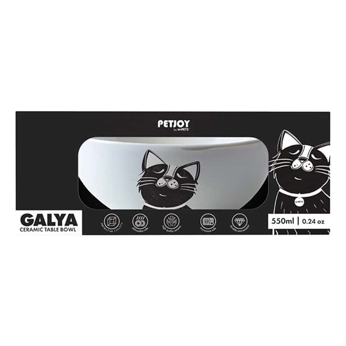 ظرف غذای سرامیکی M-Pets Galya 550 میلی لیتر