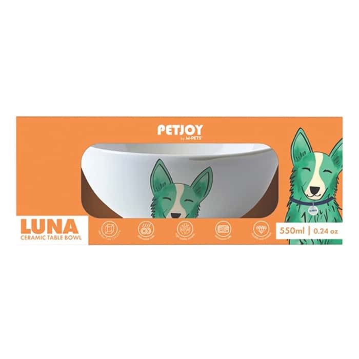 ظرف غذای سرامیکی M-Pets Luna 550 میلی لیتر