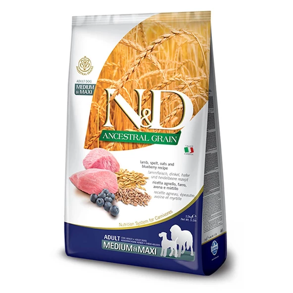 غذای سگ بزرگسالان بره با دانه کوچک N&D...