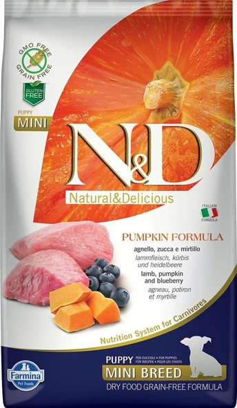 غذای توله سگ مینی نژاد بره و کدو...