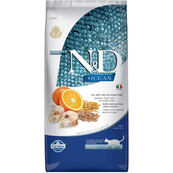 Nd Ocean کم دانه بزرگسالان 10 کیلوگرمی ماهی...