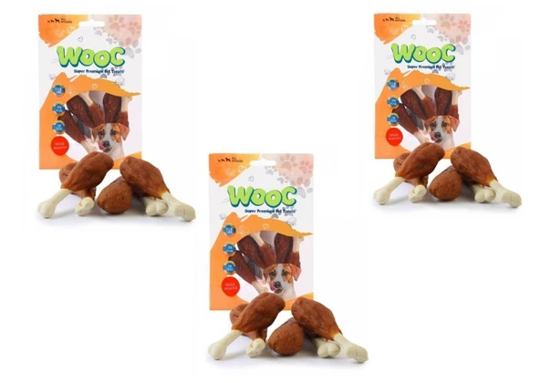 غذای جایزه سگ ران مرغ Wooc 80 گرمی...